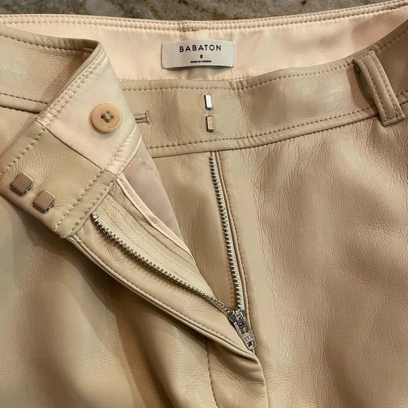 Aritzia Babaton Soft Vegan Leather Pant size 8 - Picture 2 of 10